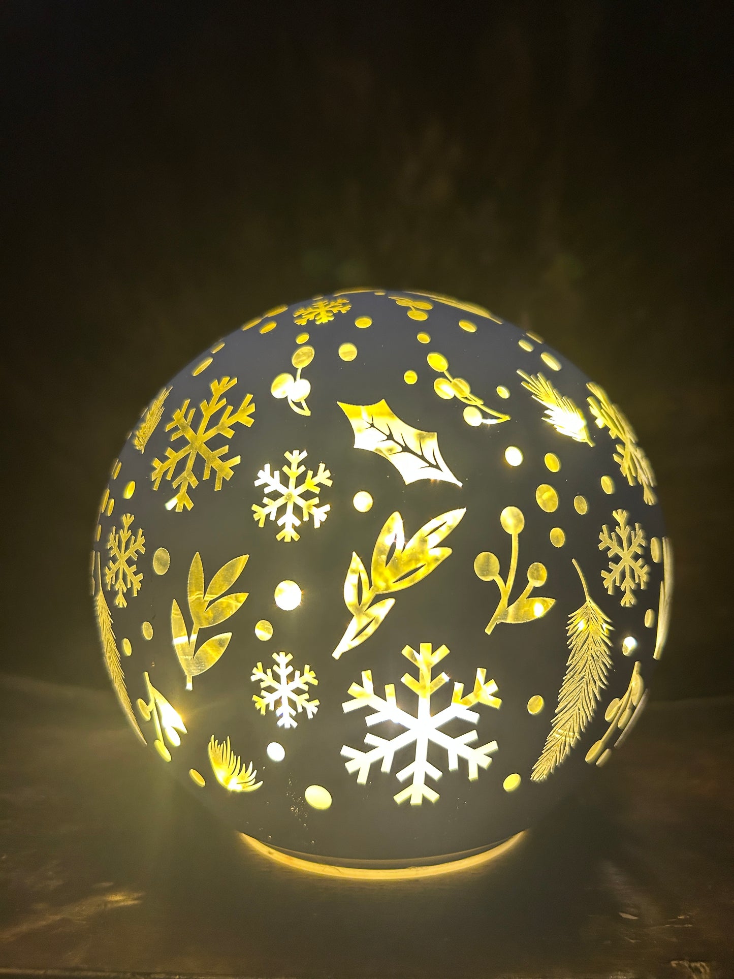 Palla illuminabile bianca piccola
