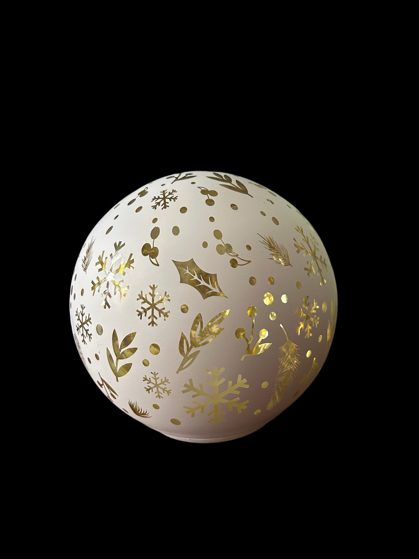 Palla illuminabile bianca piccola