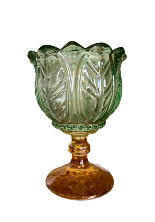 Calice portacandela Valencia verde piccolo