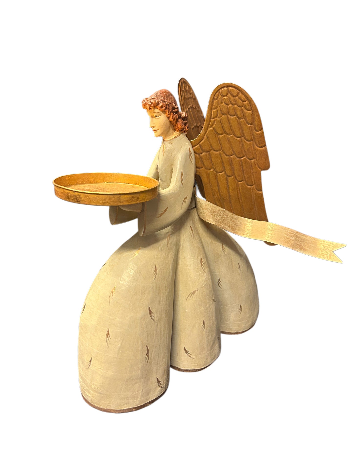 Angelo inginocchiato con porta candela