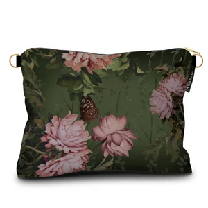 Trousse grande in velluto Porcelain
