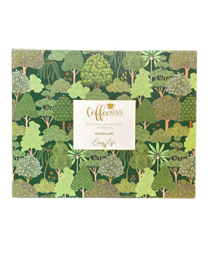Set sei tazzine caffè Woodland con scatola regalo