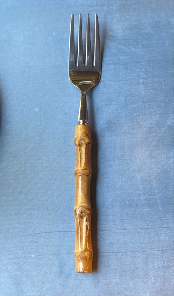 Forchetta frutta bambù