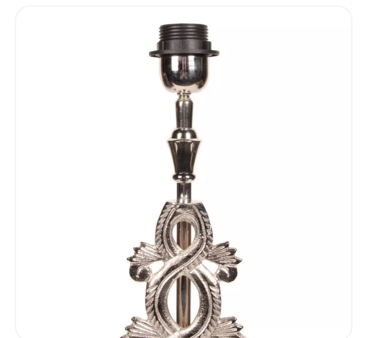 Base lampada alluminio liberty h cm 59