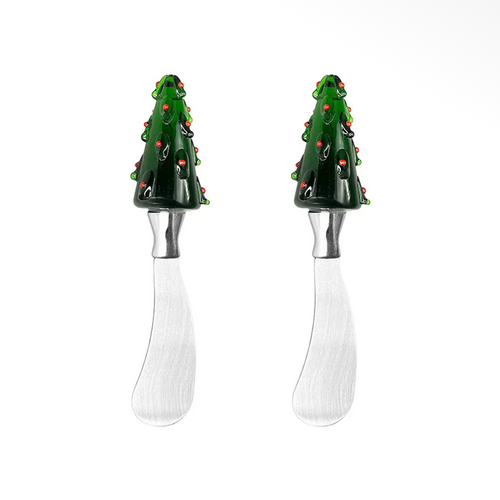 Set due spalmaburro con albero di Natale