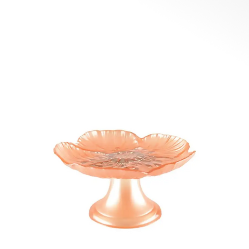 Alzatina per dolci in vetro rosa