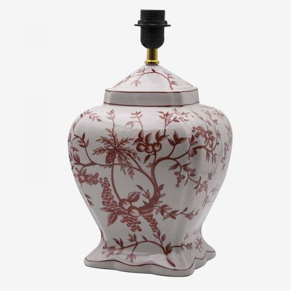 Lampe Bretagne en céramique orange