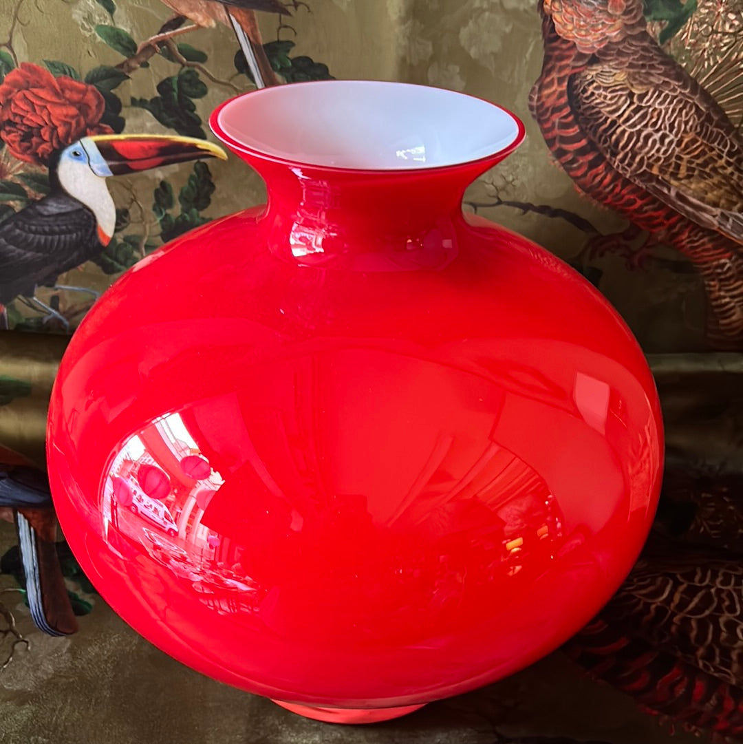Vaso Aurora rosso cm 32