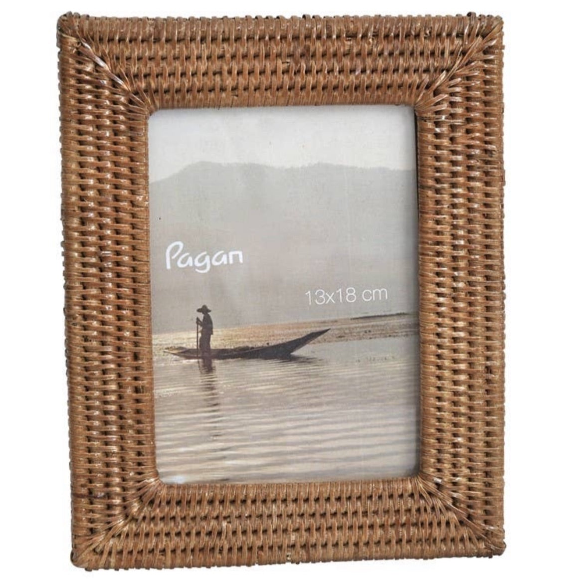 Cornice portafoto in rattan media