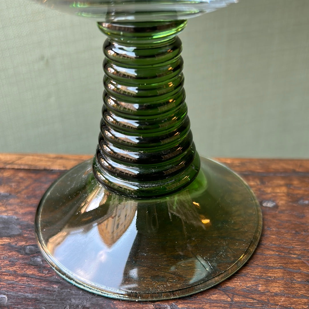 Set de 2 verres à eau à pied vert Rommel