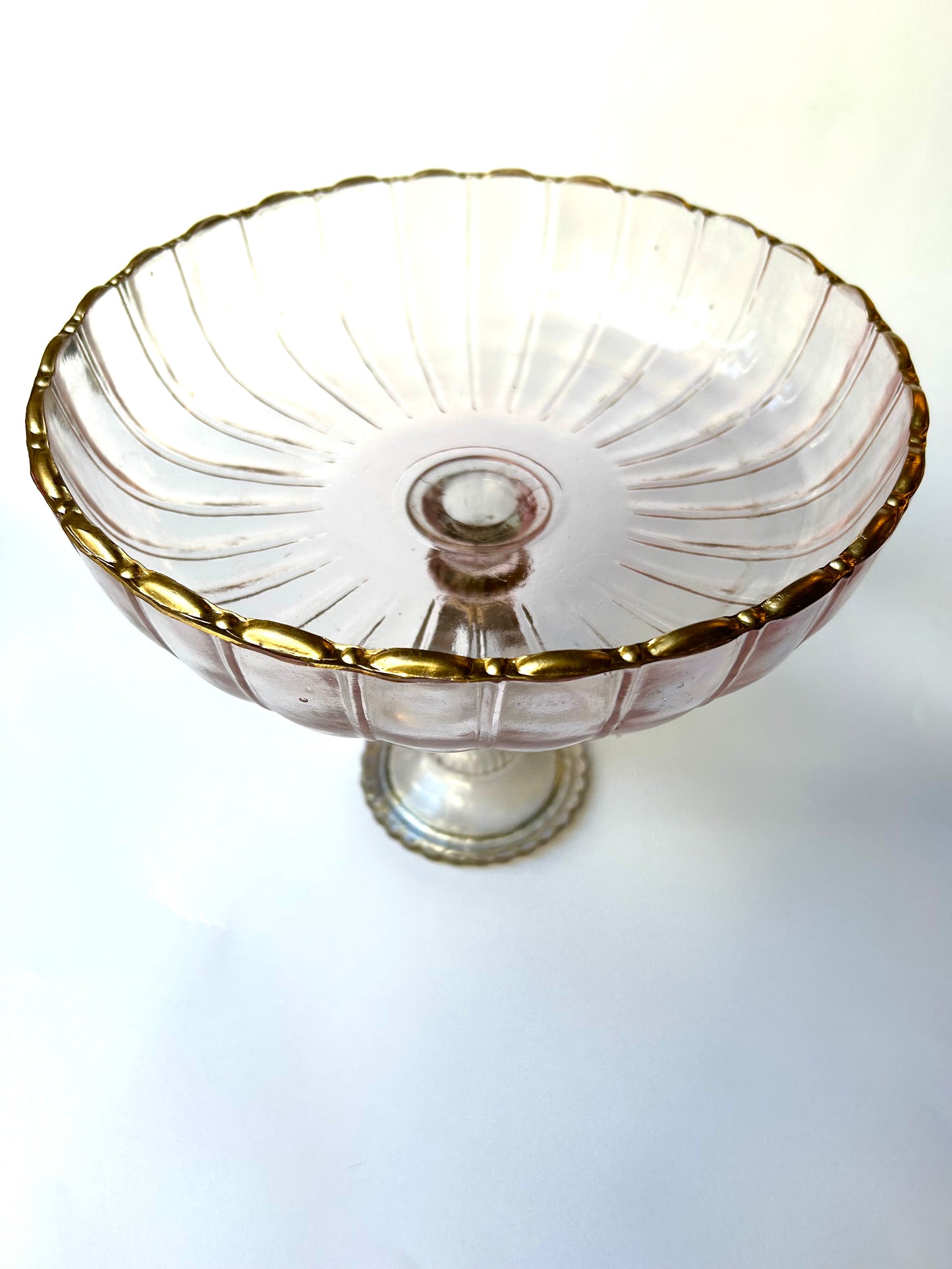 Light pink glass stand