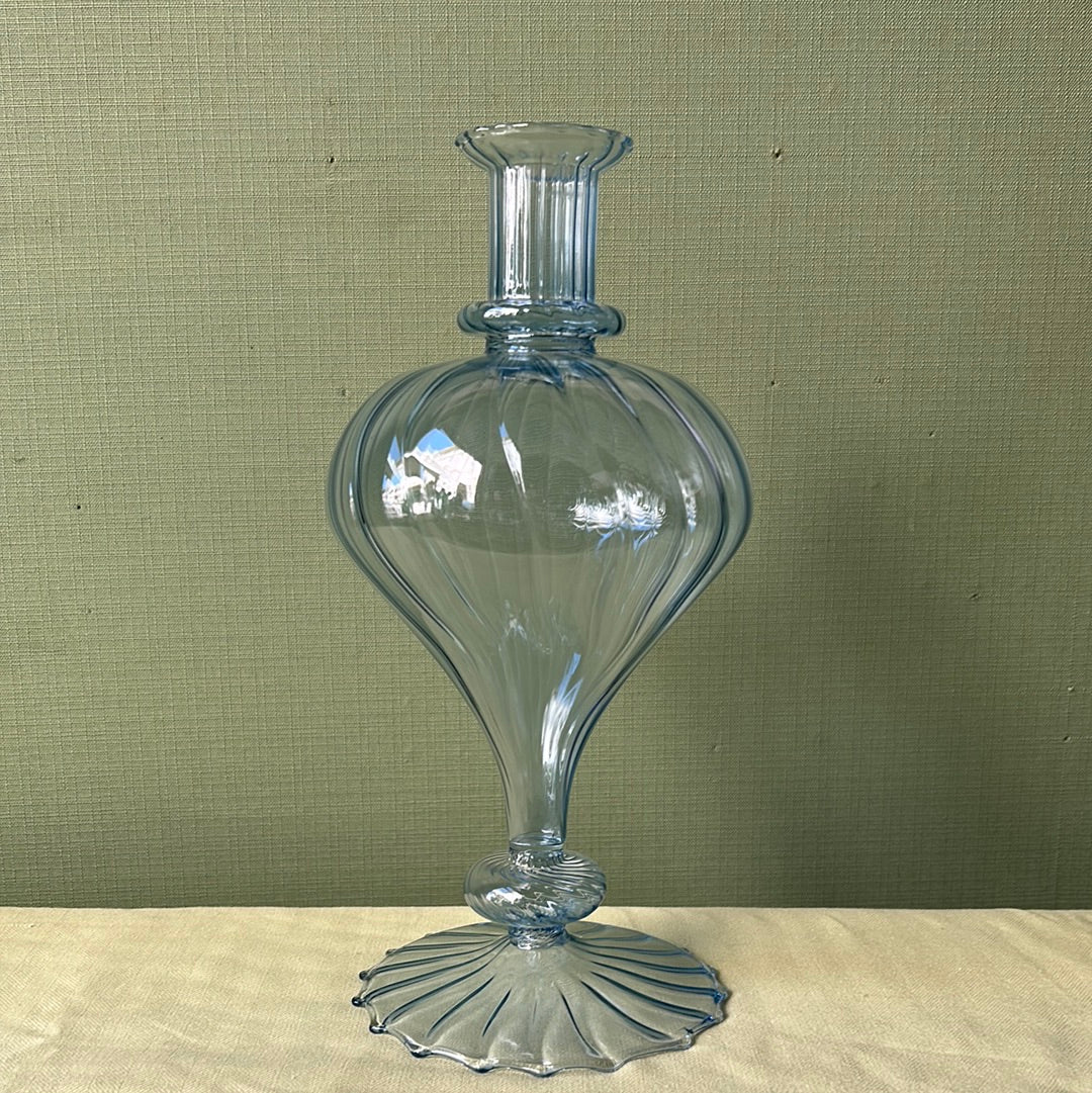 Vaso monoflore azzurro h 30