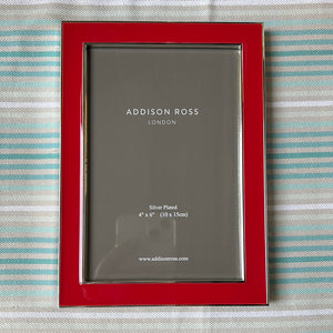 Cadre photo rouge Addison Ross 10 x 15