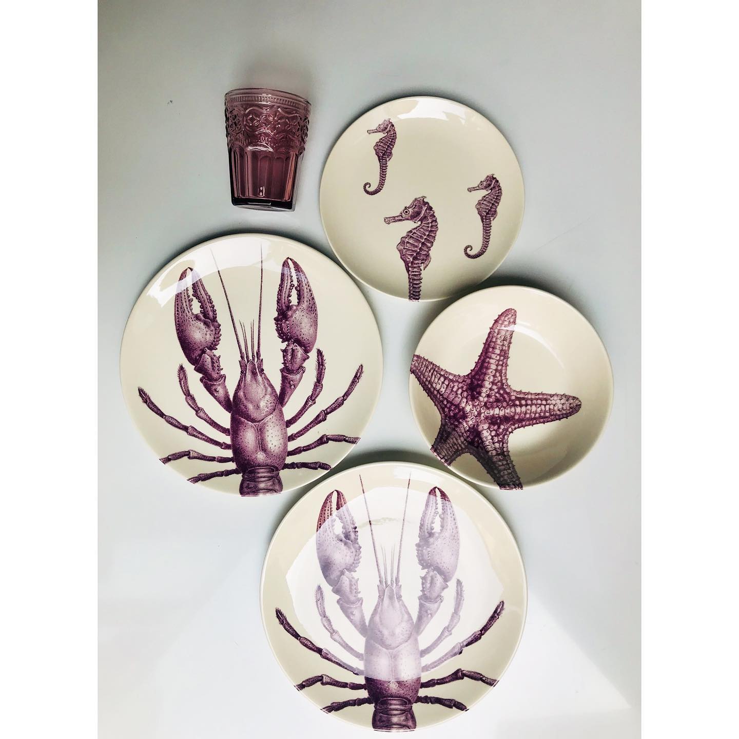 Servizio tavola per 6 persone" Faune Flora" per 6 persone