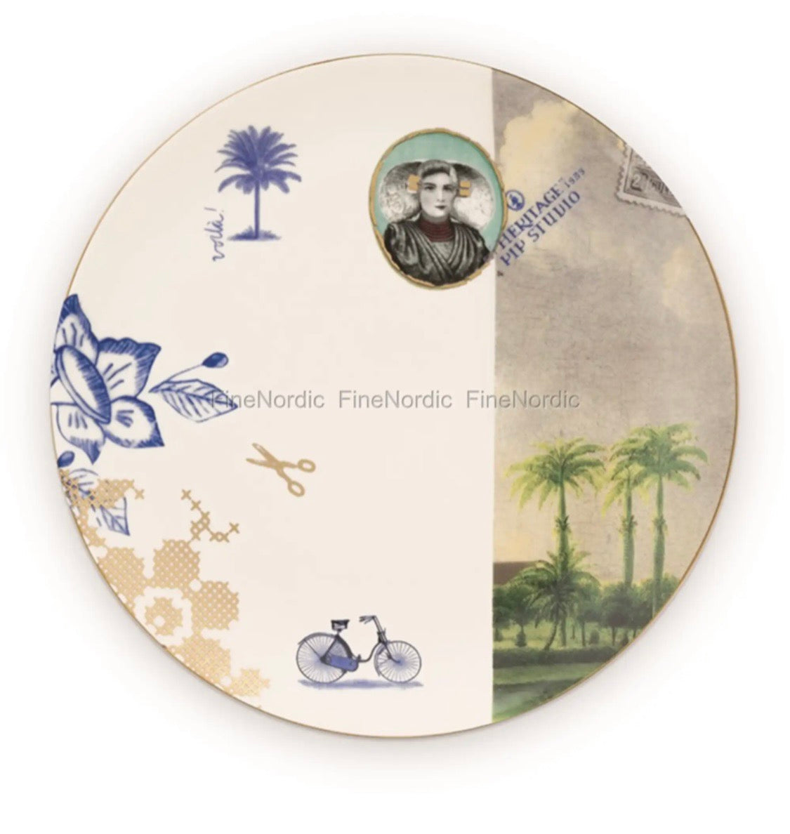 Piatto frutta Heritage cm 20