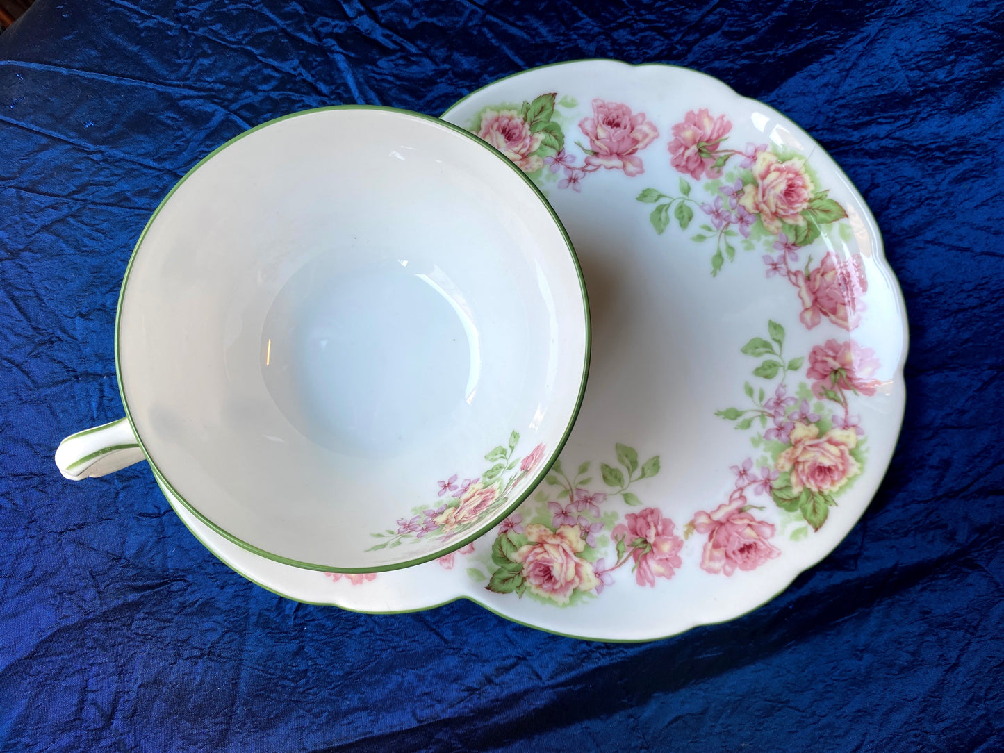 Tasse petit-déjeuner avec assiette Eugénie de Montijo Bernardaud
