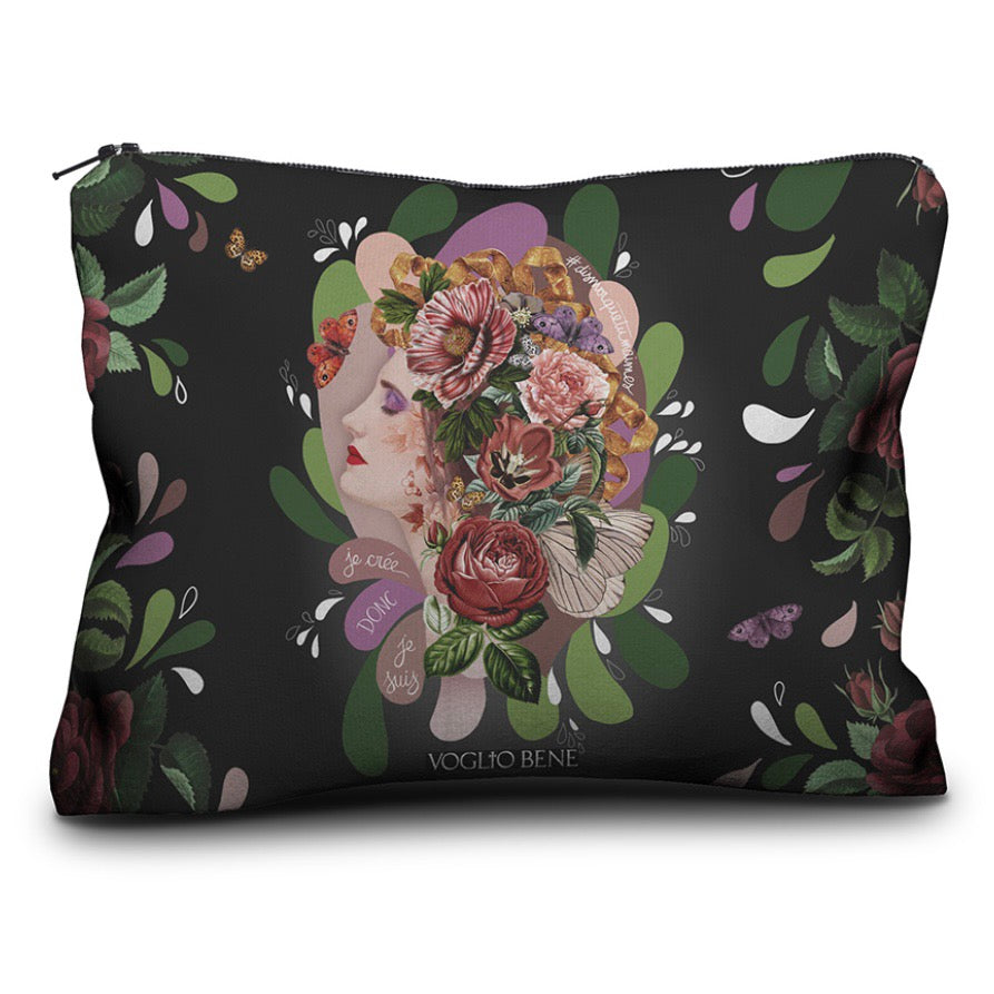 Trousse in velluto Je pense