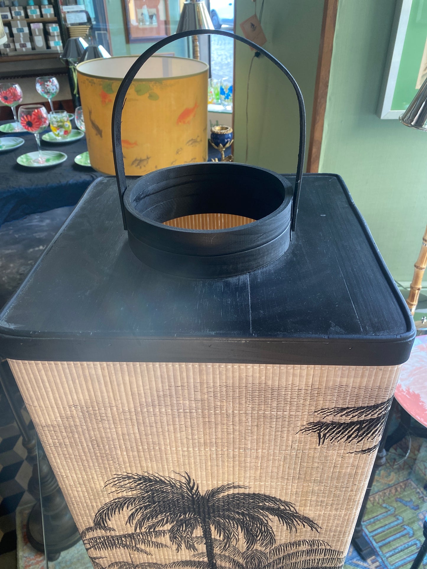 Lanterne Tao en bambou et bois