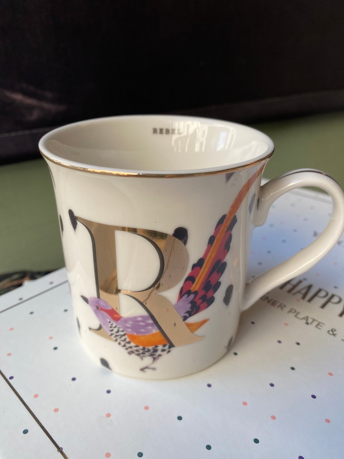 Mug lettera R Rebel
