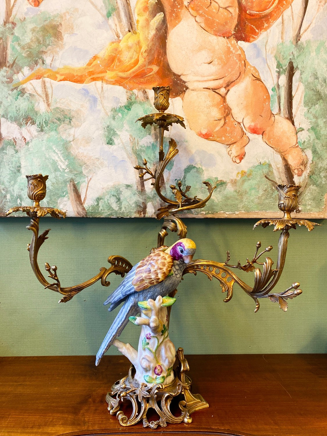 Three-flame candlestick