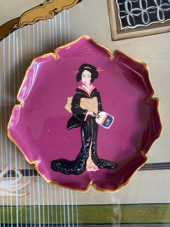 Geisha bread plate made to order