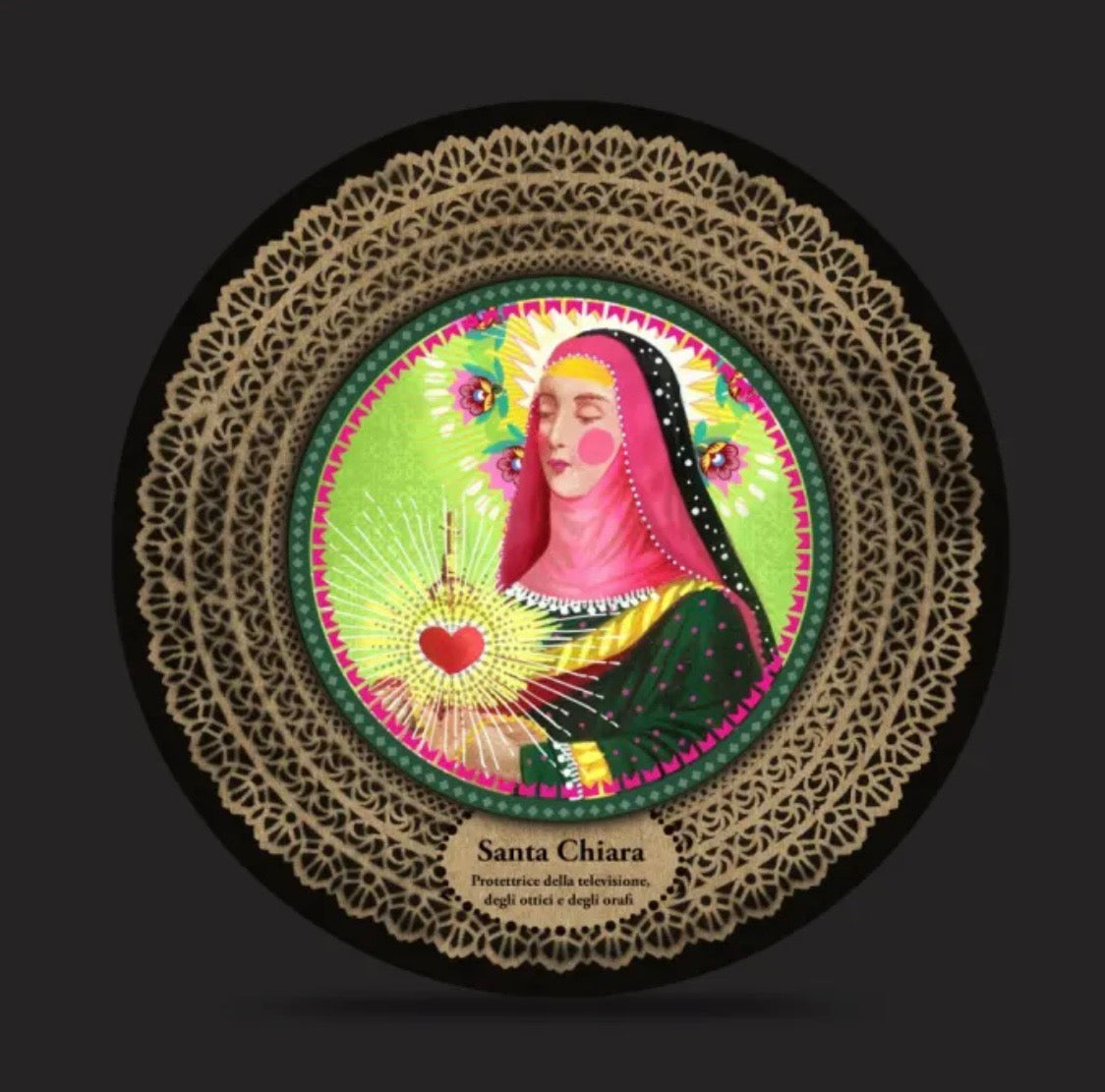 Santa Chiara protettrice della televisione ottici e degli orafi