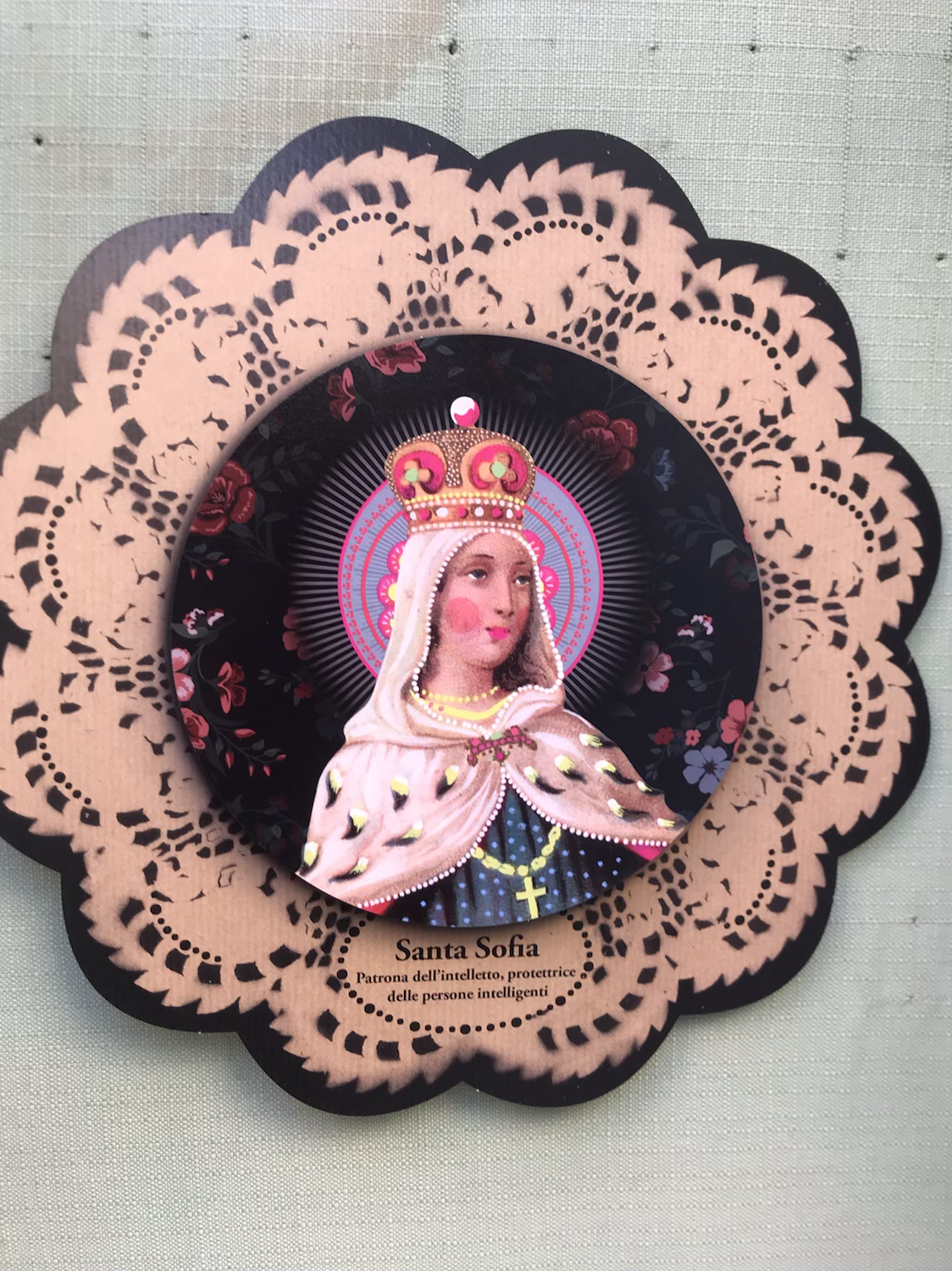 Sainte Sophie 21 cm, patronne de l'intellect et des gens intelligents