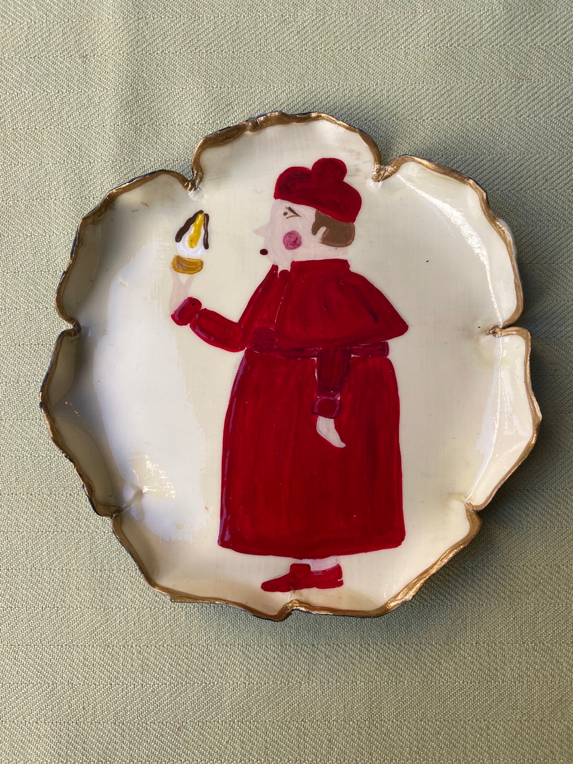 Piattino pane prete realizzato su commissione