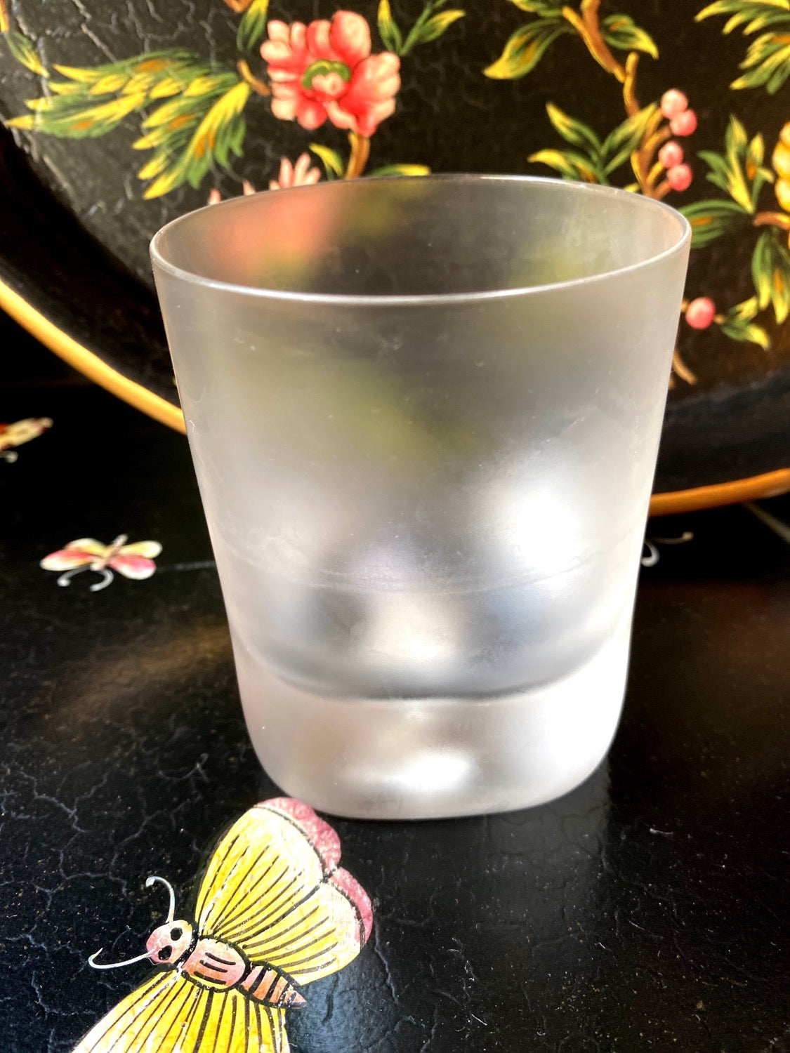 Verre à eau satiné