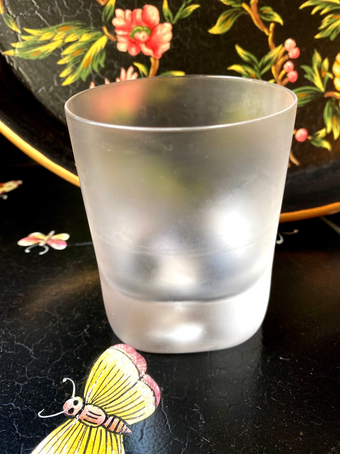 Satin water glass