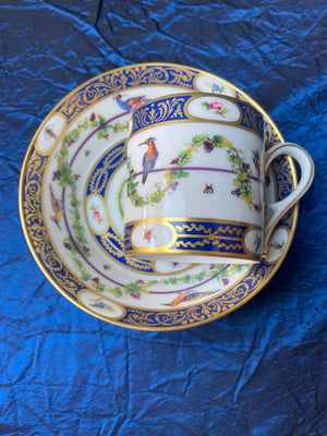 Limoges collector's mug Ancienne Manifacture Royale Aux Aigrettes