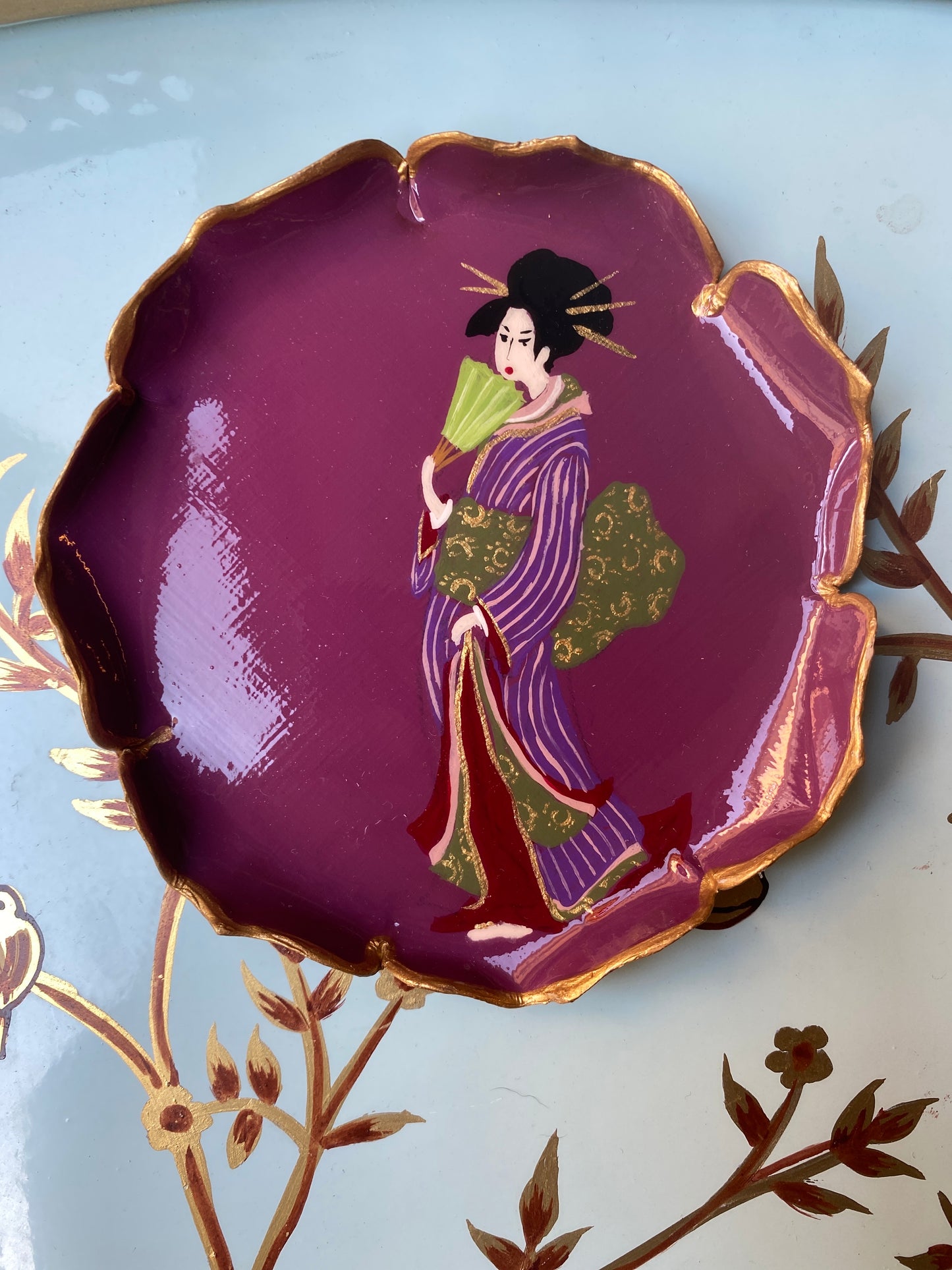 Geisha bread plate made to order