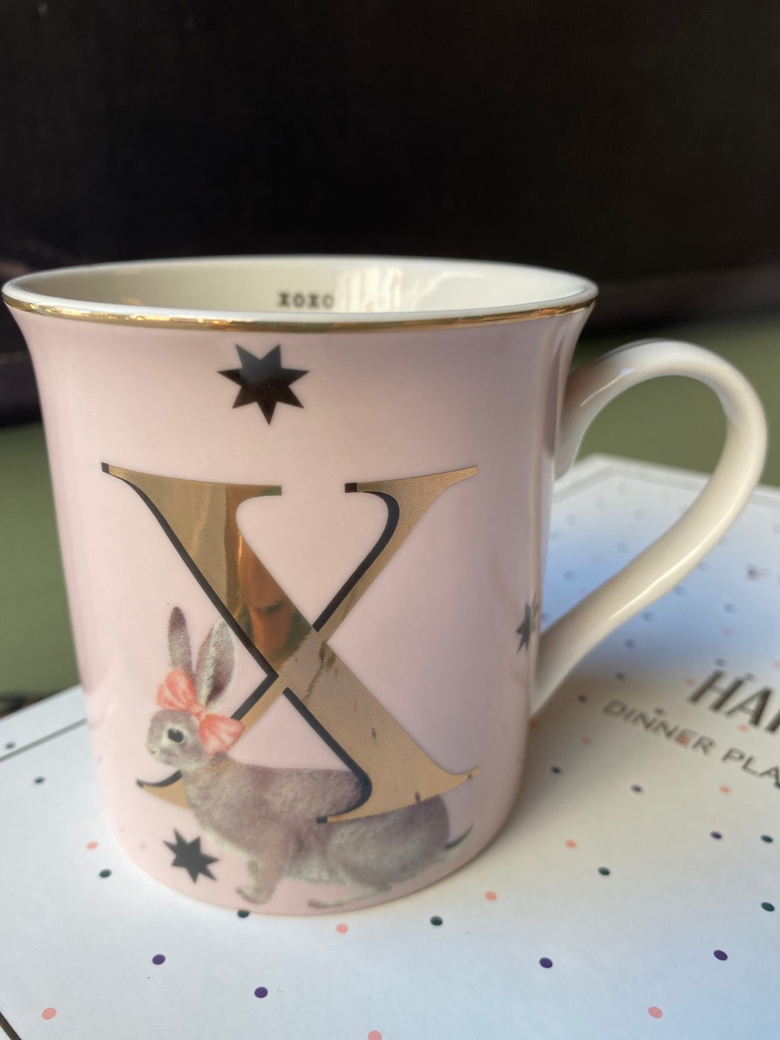 Mug lettera X Xoxo
