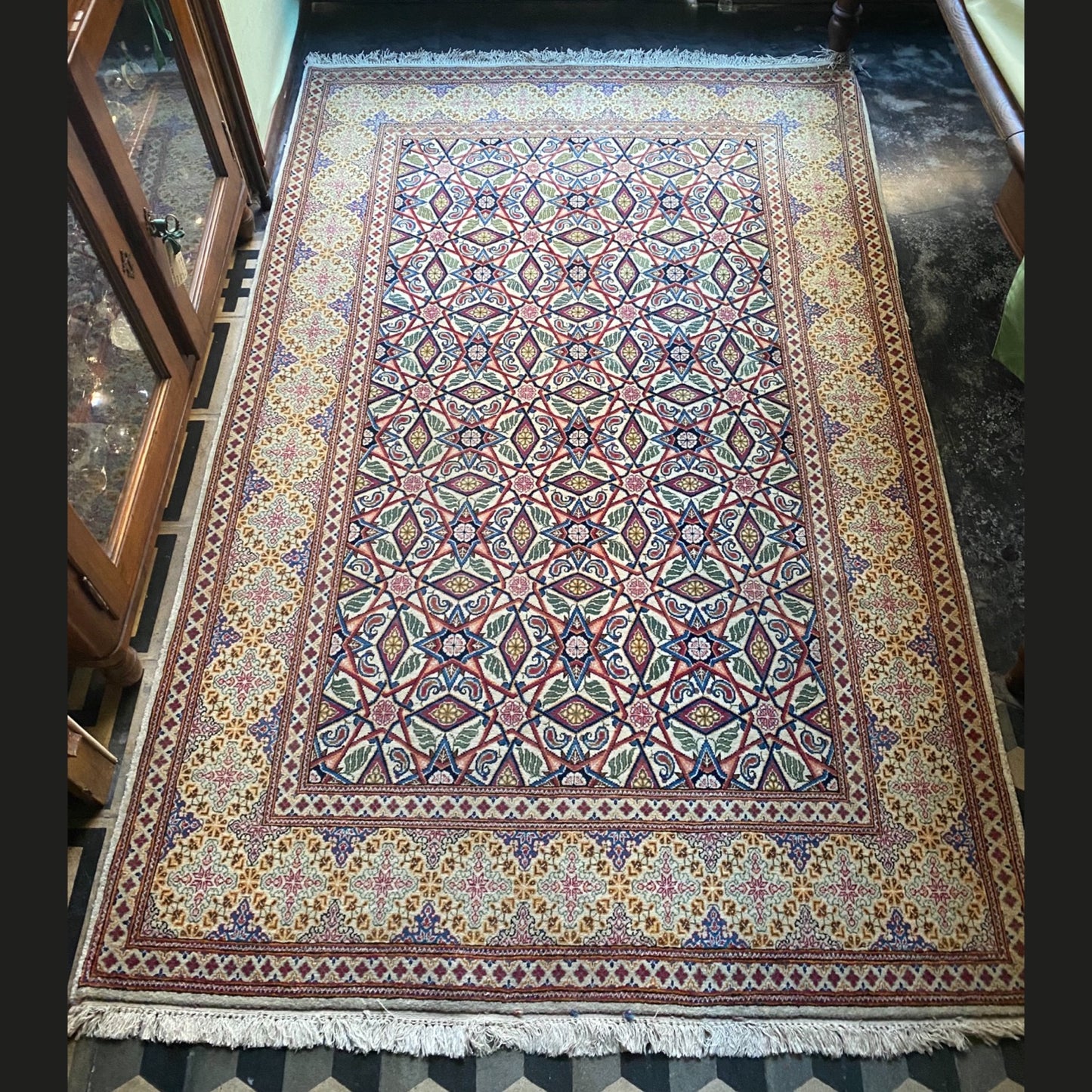 Antique Kashan carpet