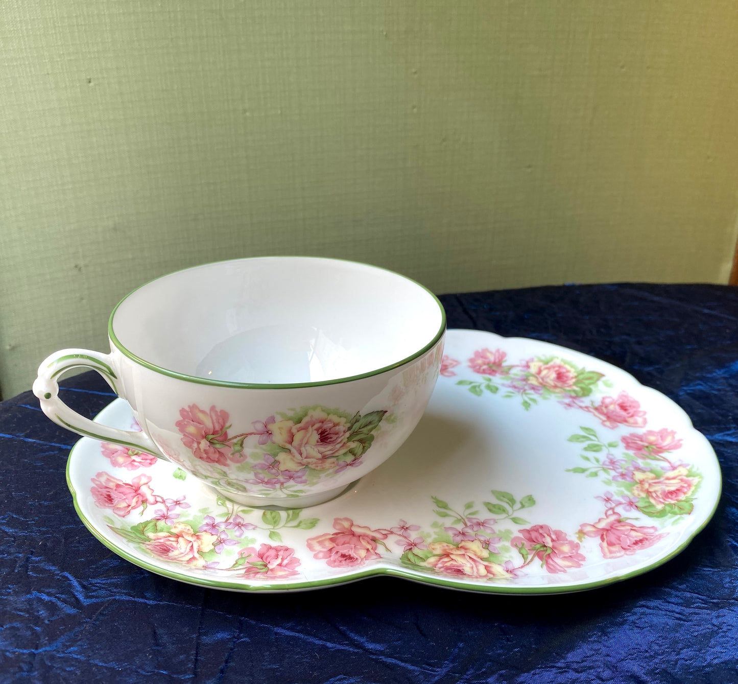 Tasse petit-déjeuner avec assiette Eugénie de Montijo Bernardaud