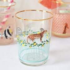Yvonne Ellen verre décoré de guépard