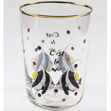 Yvonne Ellen kissing fish decorated glass