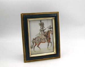 Gold blue frame