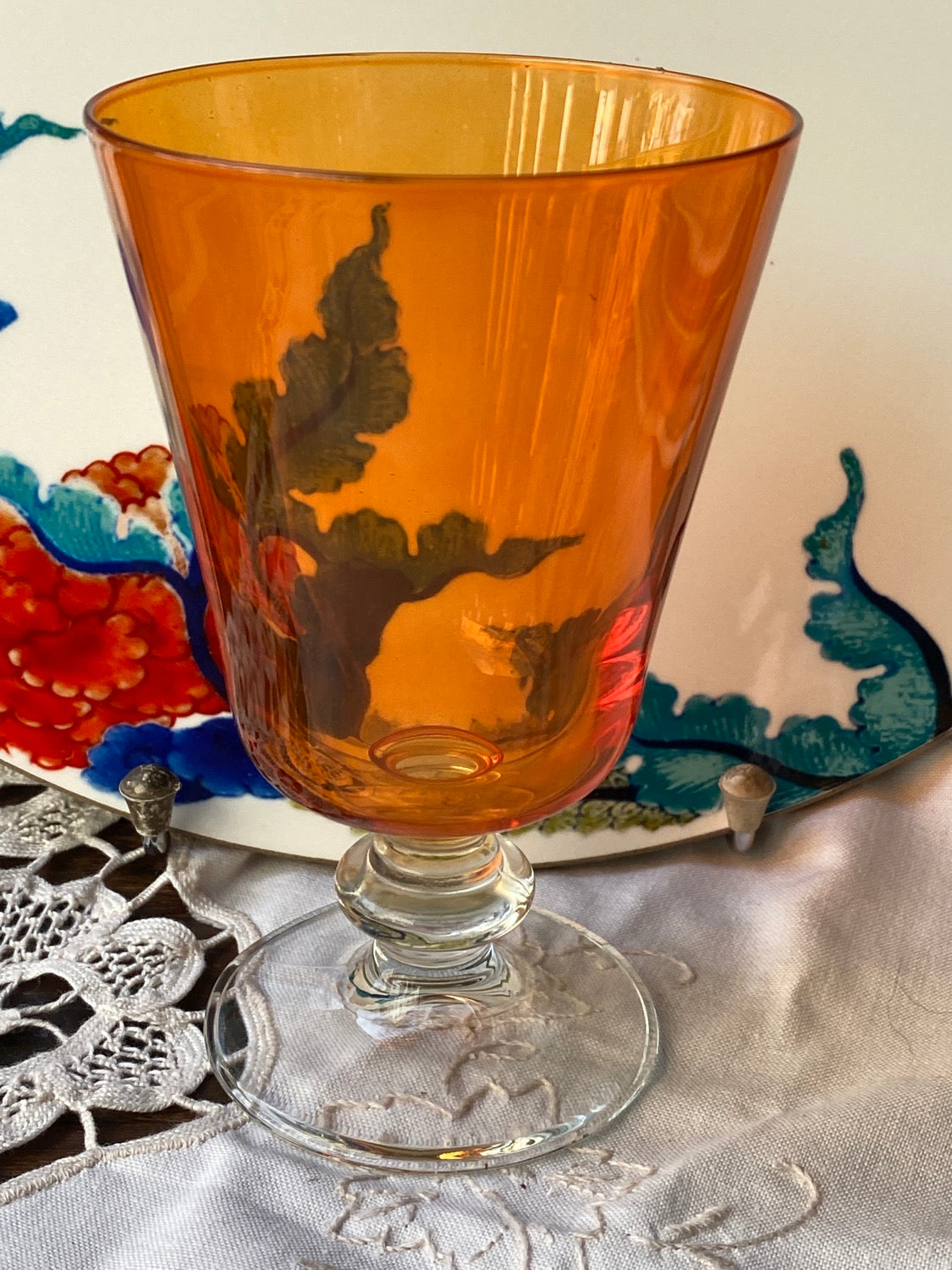 Verre à gobelet orange