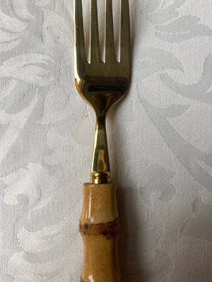 Gold bamboo fork