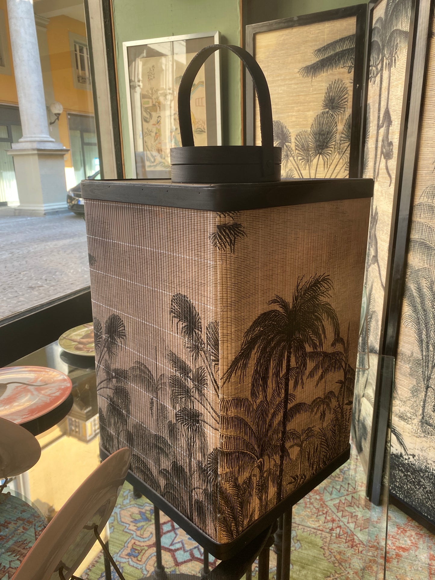 Lanterne Tao en bambou et bois