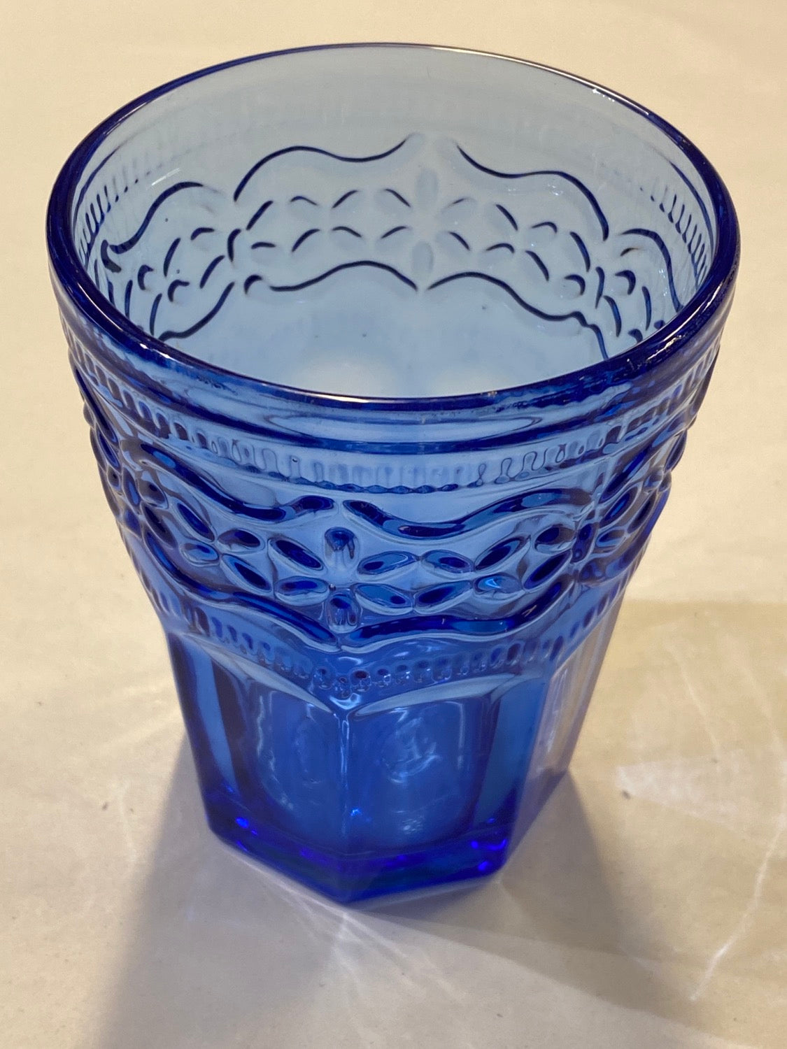 Verre Cannes bleu