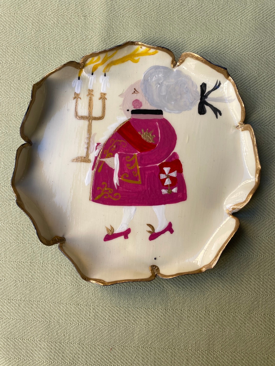 Assiette à pain préparée sur commande