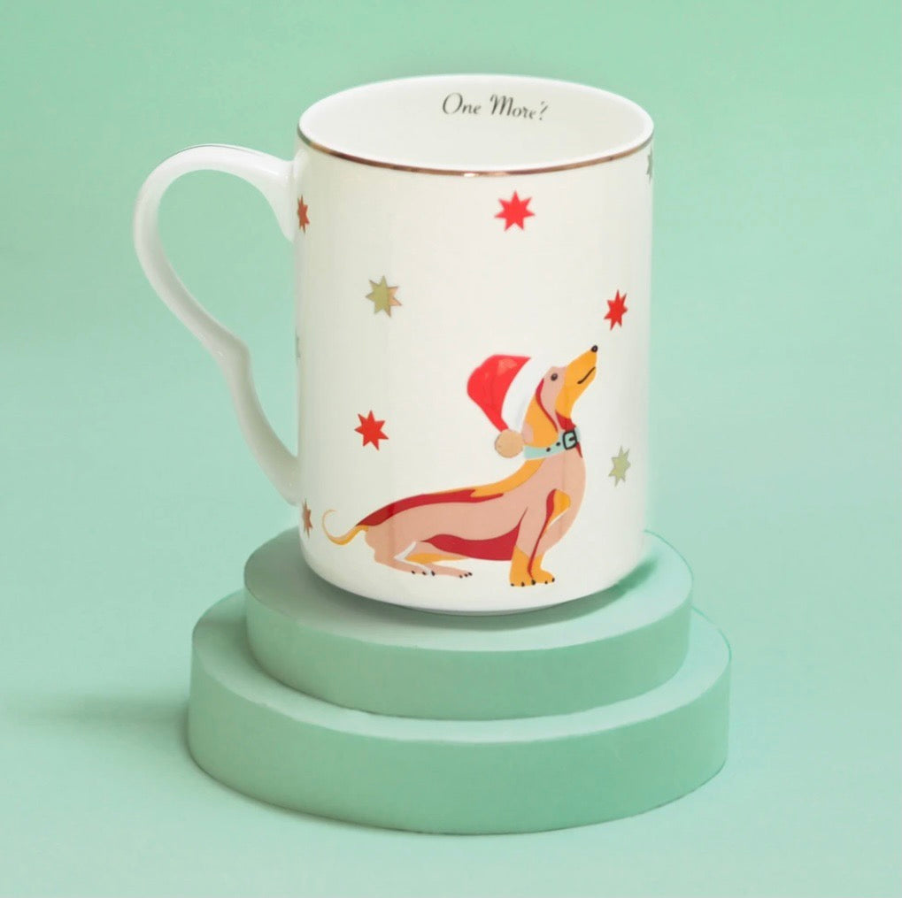 Tazza cane natalizio