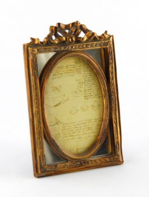 Golden frame with mirror