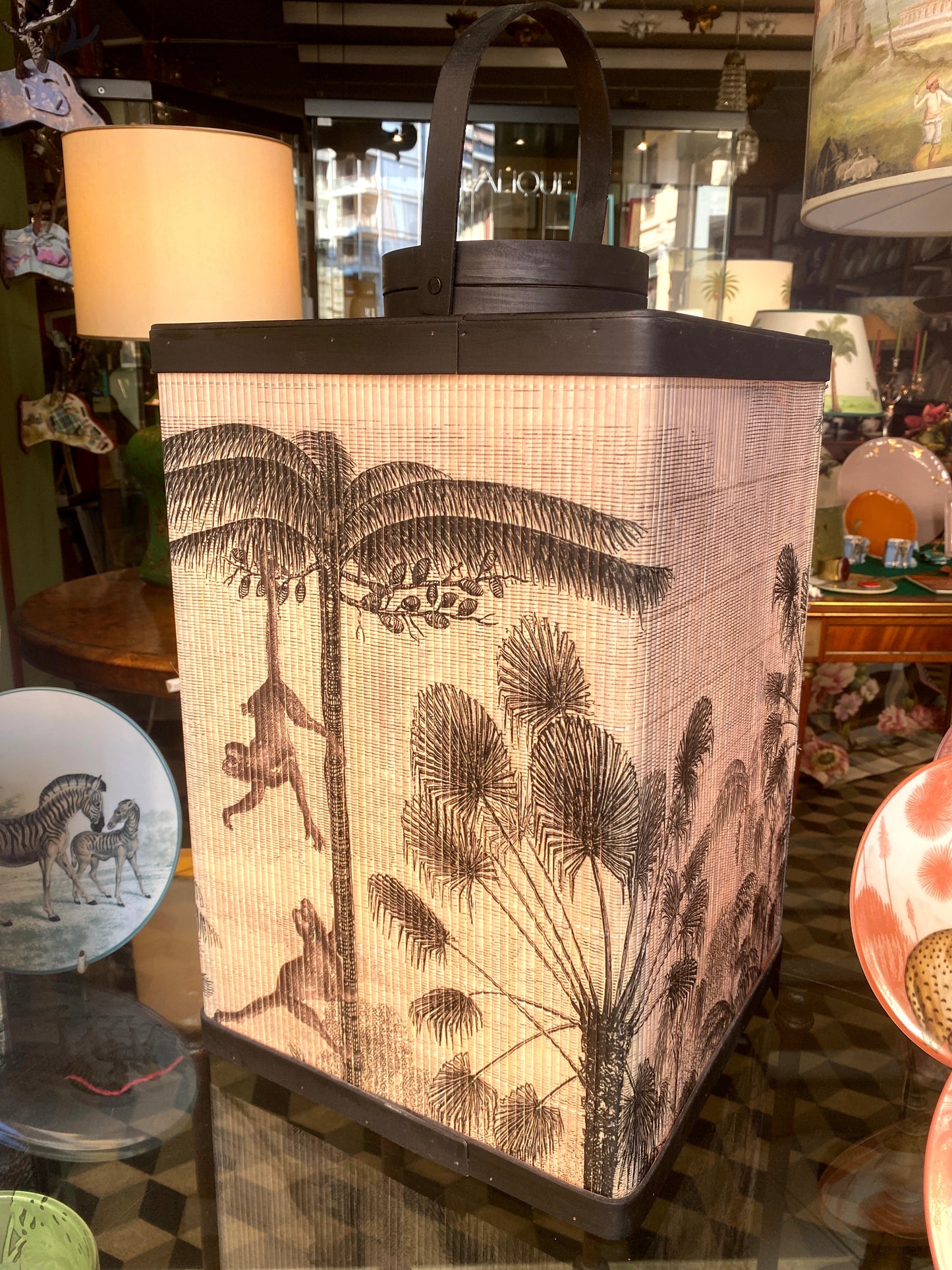 Lanterne Tao en bambou et bois