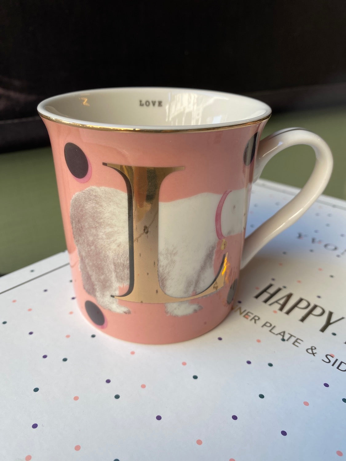 Mug lettera L Love