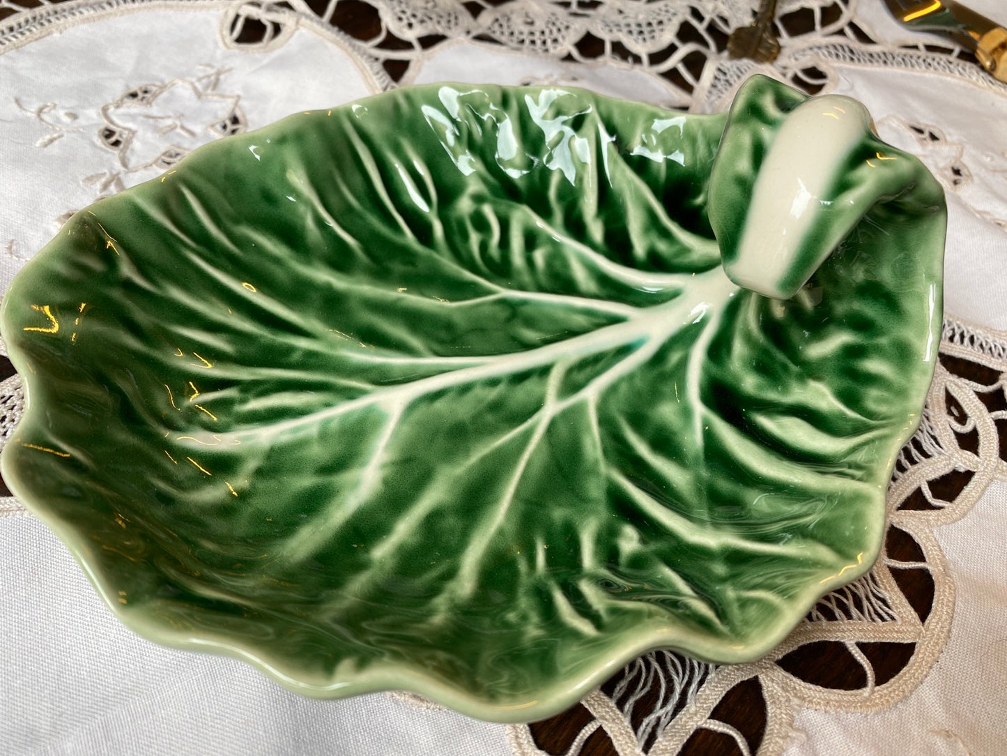 Foglia con curva Couve verde