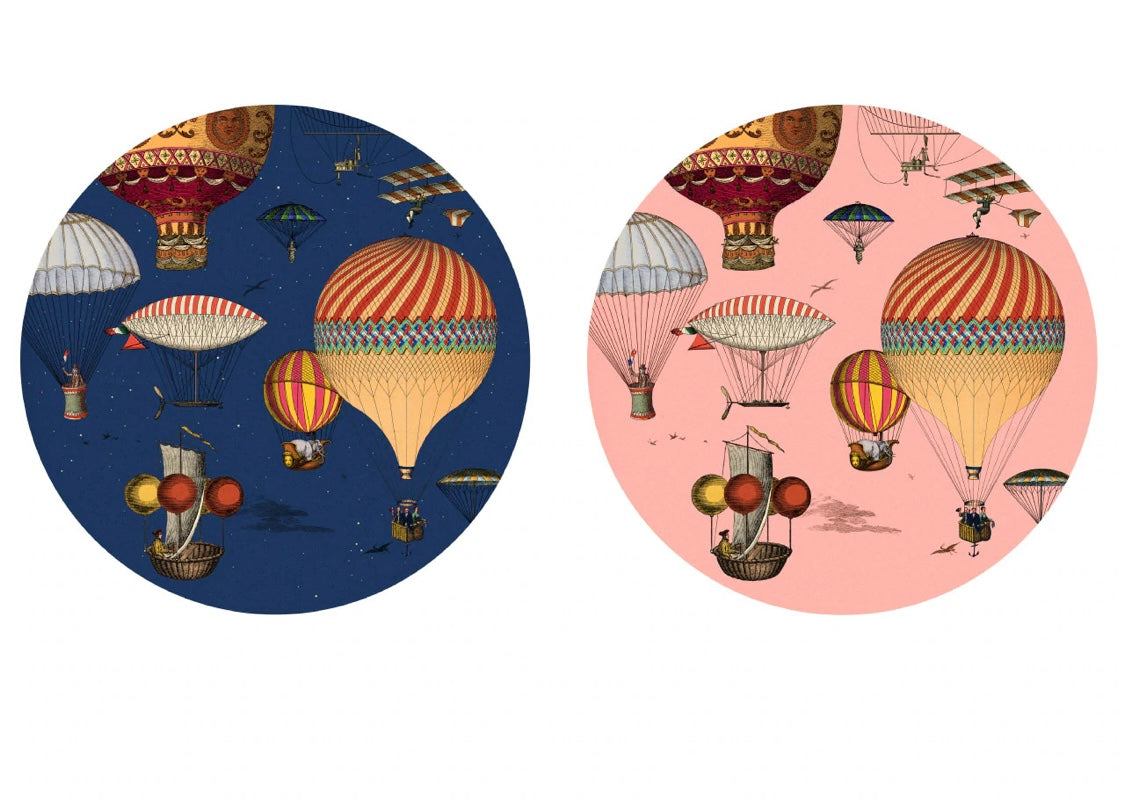 Set due sottobottiglia Sky Party, Rosa e blu