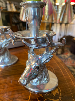 Deer candle holder